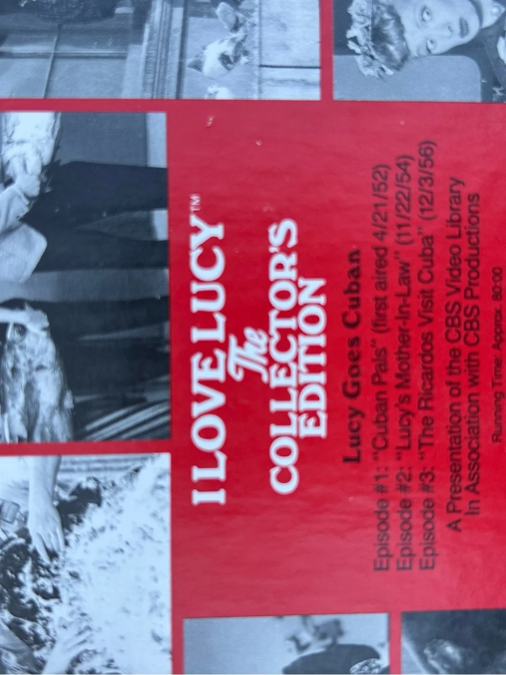 I Love Lucy: The Collector's Edition vintage VHS tapes featuring Lucille Ball on